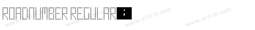 RoadNumber Regular字体转换